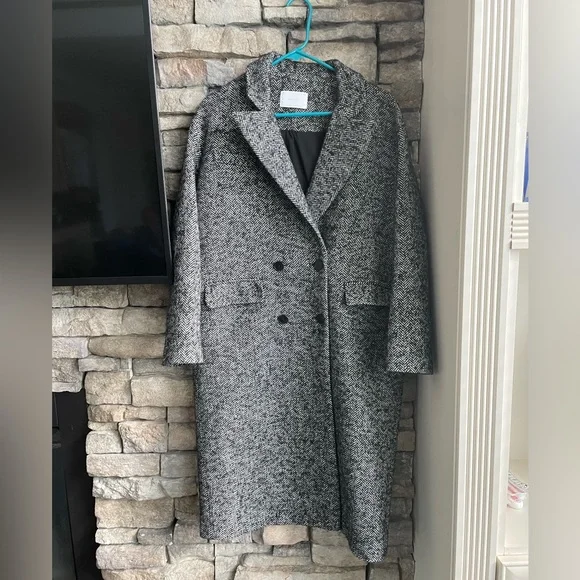 OAK FORT Jackets Coats Oak Fort Herringbone Wool Coat